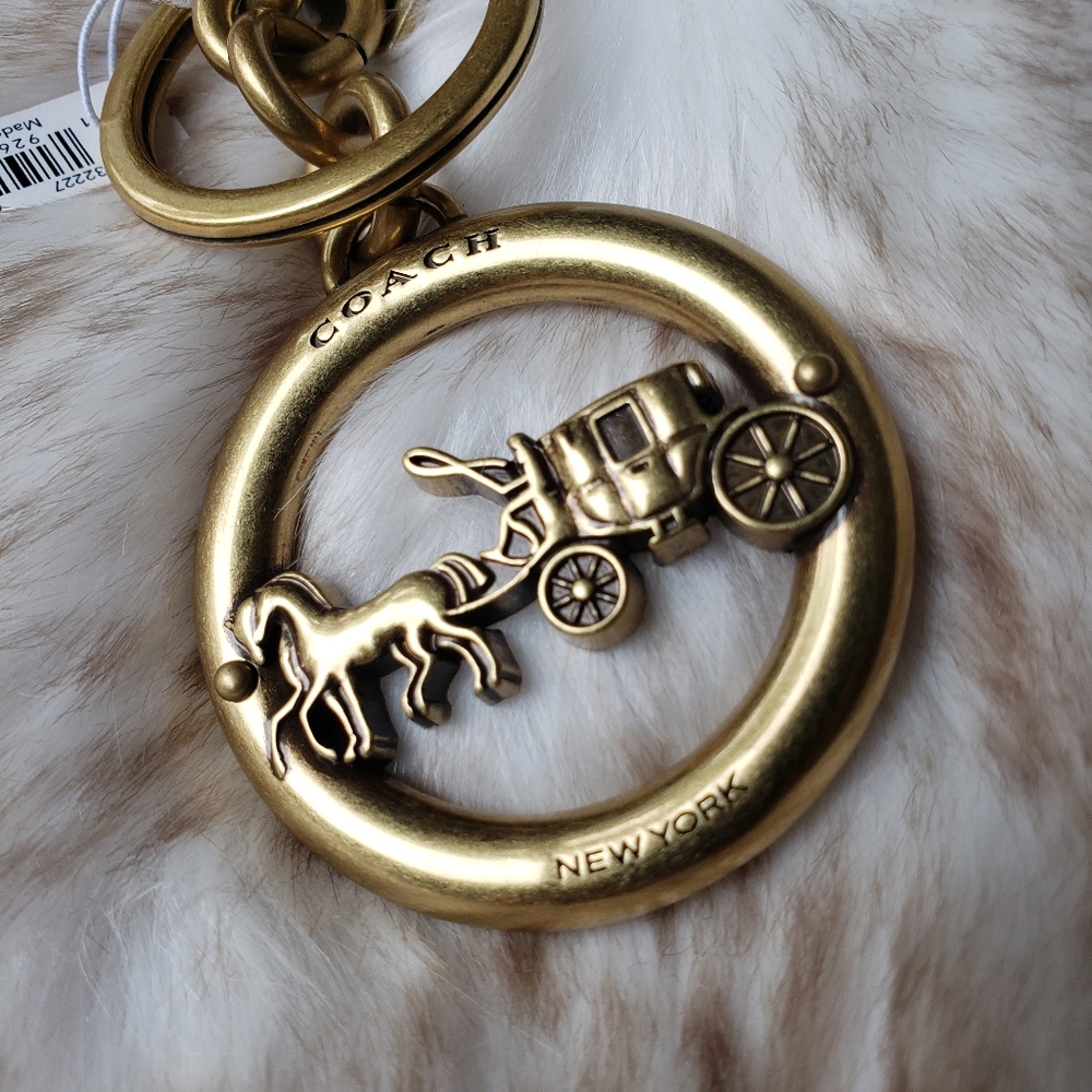 Nwt Coach horse and carriage bag charm